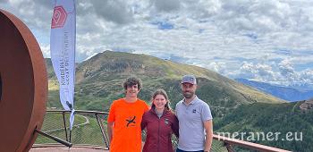 Patrick Ennemoser – Jugenddienst Bozen Land, Nadin Schrott – Marketing Meran 2000, Andreas Zanier – Präsident Meran 2000 Bergbahnen AG