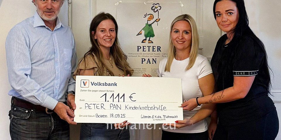 im vergangenen Jahr konnten 1.111 Euro für die Kinderkrebshilfe Peter Pan spenden